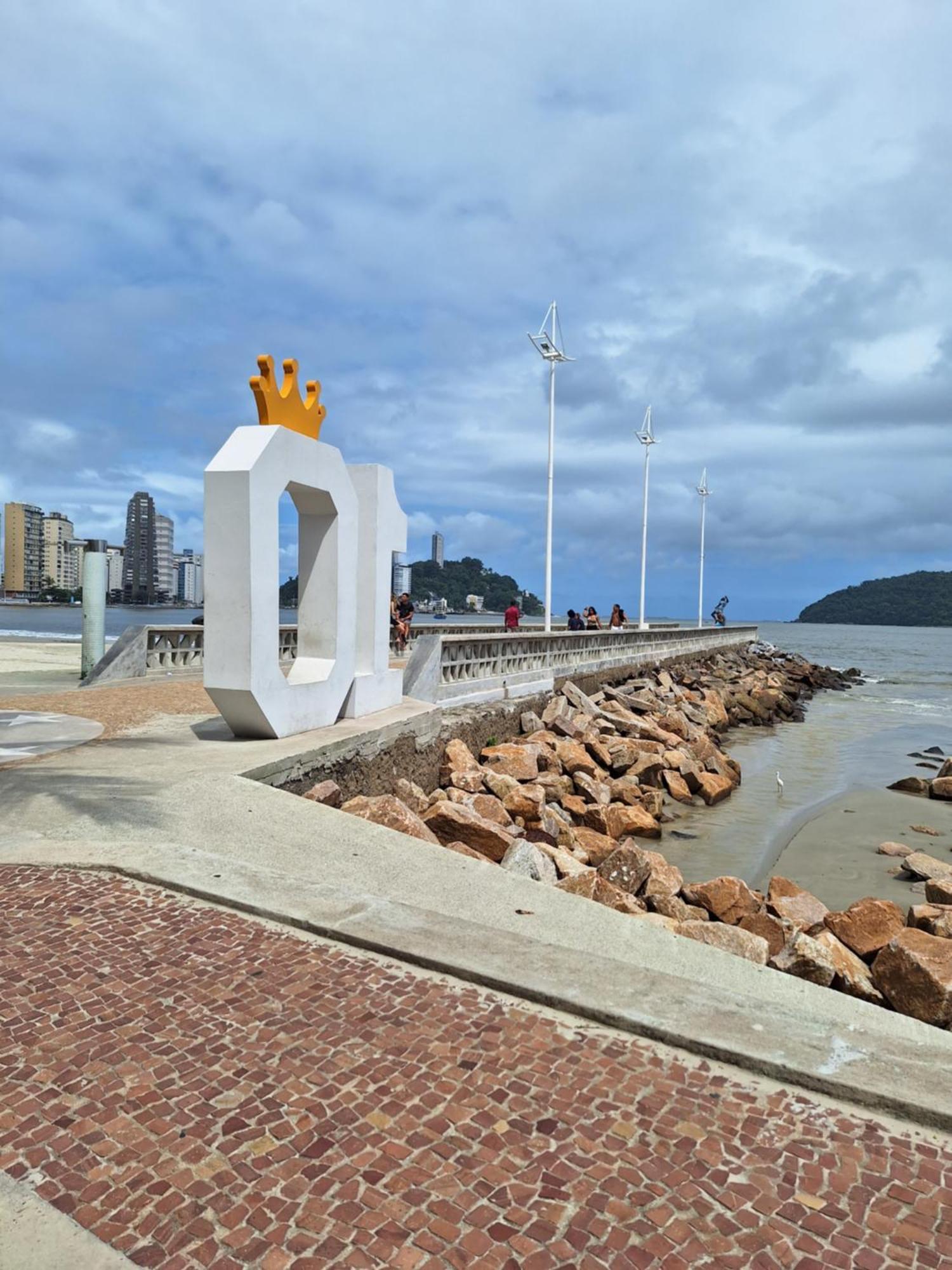Апартаменти Pe Na Areia Gonzaguinha Sao Vicente Екстер'єр фото